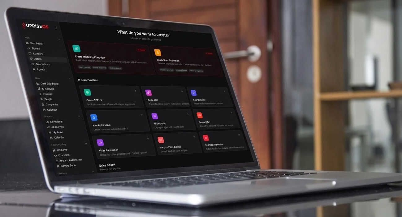 AI-powered business operations dashboard
